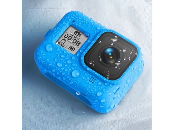 Xrec silikonetui/beskyttelsesdeksel med rem til GoPro Hero 8 svart