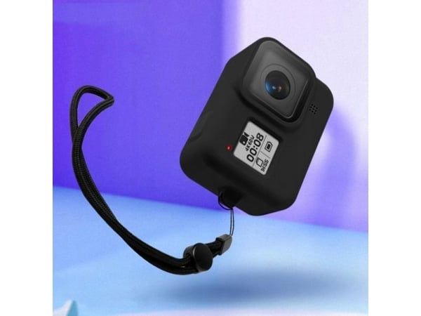 Xrec silikonetui/beskyttelsesdeksel med rem til GoPro Hero 8 svart