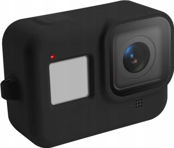Xrec silikonetui/beskyttelsesdeksel med rem til GoPro Hero 8 svart