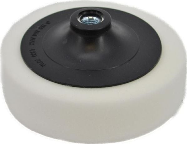 AWTOOLS poleringsskive 150 mm polersvamp hvit M14, hard