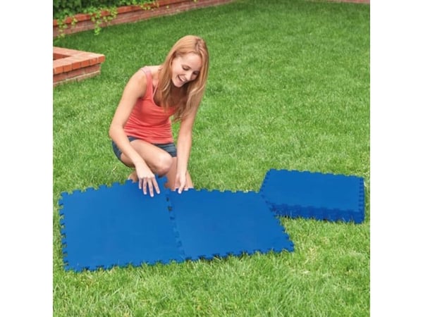 Intex beskyttelsesmatter til basseng, 8 stk, 50x50 cm, blå