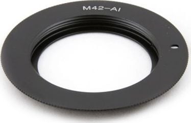 Pixco adapter fra NIKON [AF/Ai/AiS] til M42 + låsing / slim