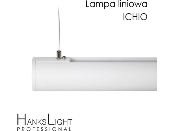 HanksLight LED lineær lampe hvit alu opphengt 1264 mm down 36 W SMD AC230V 4000K-W