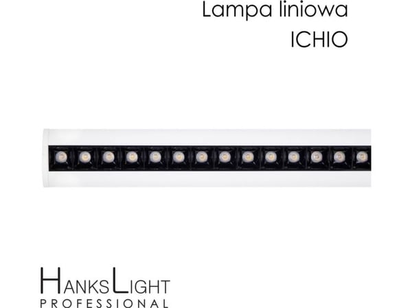 HanksLight LED lineær lampe hvit alu opphengt 1264 mm down 36 W SMD AC230V 4000K-W