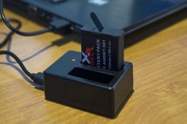 Xrec dobbel USB-lader til AHDBT-501 / GoPro HERO 7 6 5 BLACK