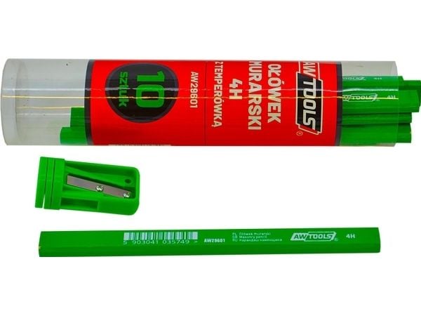 AW-Tools murarpinselhåndtag 4H grön 10 st.
