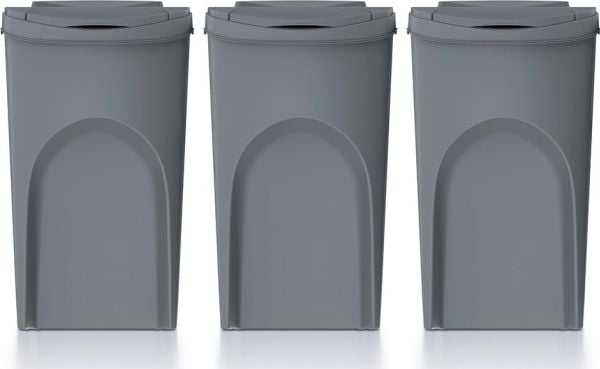 SortiBox avfallsbeholder Sortibox 3 x 35L grå (IKWB35S3-405U)