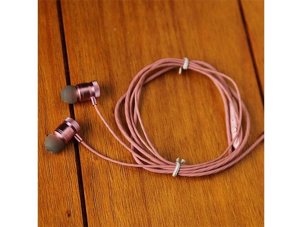 Headphones Somostel UNIVERSAL HEADPHONES SOMOSTEL 3.5 IN-EAR PINK SCJ03P AUTENTIC SOUND SMS-CS03