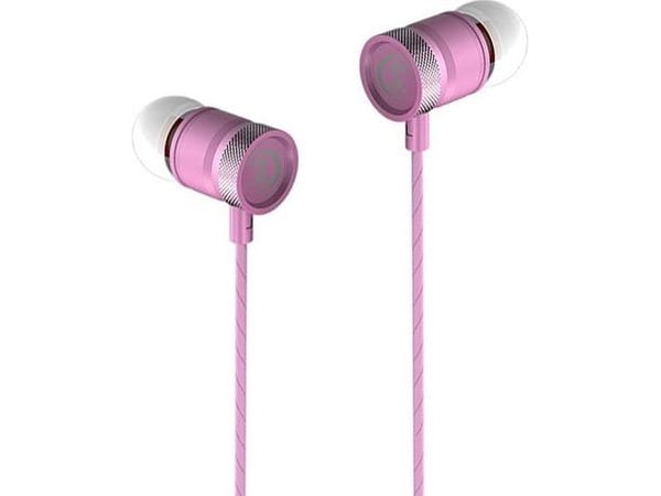 Headphones Somostel UNIVERSAL HEADPHONES SOMOSTEL 3.5 IN-EAR PINK SCJ03P AUTENTIC SOUND SMS-CS03