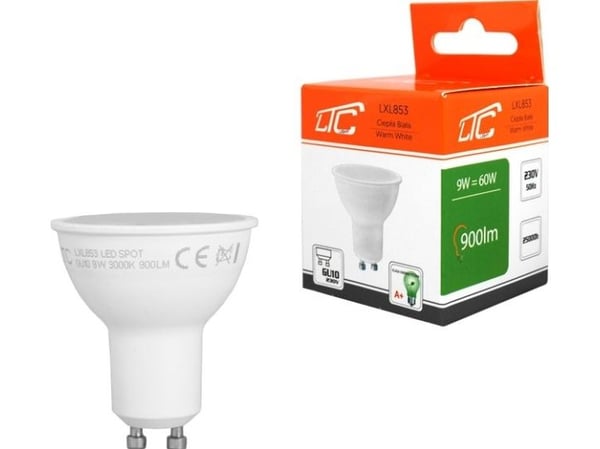 LTC PS LED-pære GU10 SMD 9W 230V kaldhvit 900 lm