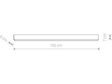 Nowodvorski Plafon Nowodvorski Office 9360 LED-lampe sufitowa 1X43W LED-grafitt