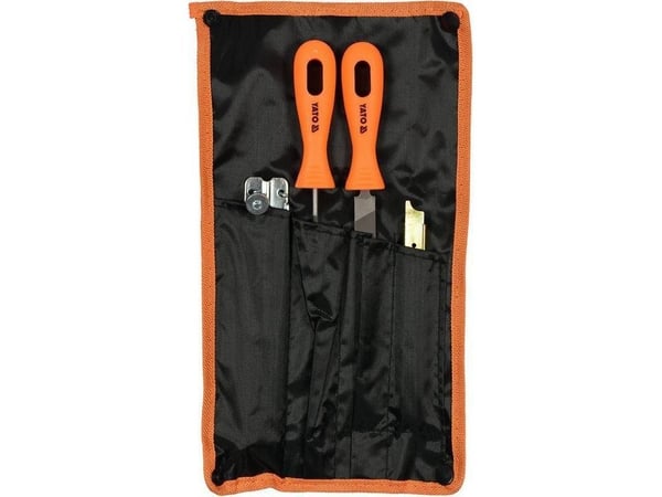 Yato YT-85042, Fil-sett, Flate mapper, Rund fil, Oransje