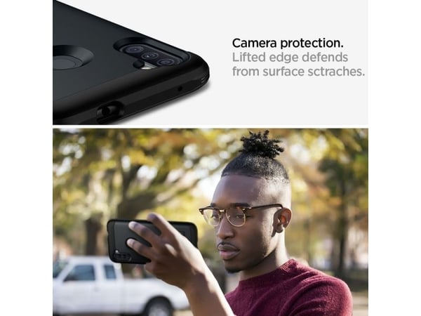Spigen Armor XP, Suojus, Samsung, Galaxy A11, 16,3 cm (6.4"), Musta, Metallinen