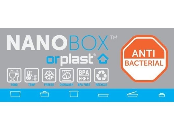 Antibakteriell beholder ORPLAST, 4,5 l