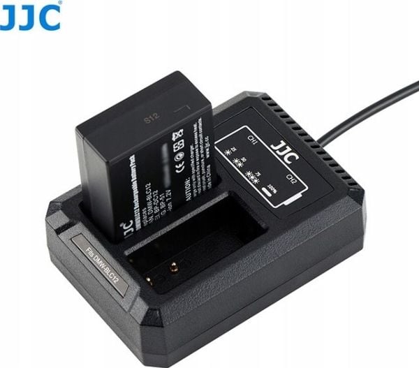 Lader til kamera JJC dobbel USB-lader for Panasonic DMW-BLC12 / Sigma BP-51 / Leica BP-DC12