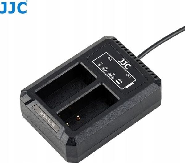 Lader til kamera JJC dobbel USB-lader for Panasonic DMW-BLC12 / Sigma BP-51 / Leica BP-DC12