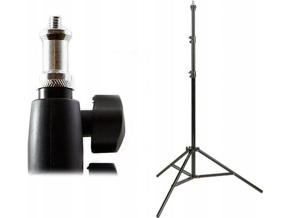 Massa BELYSNING/STUDIO STATIV 75 - 230 cm / 16 mm + 1/4'' gjenger