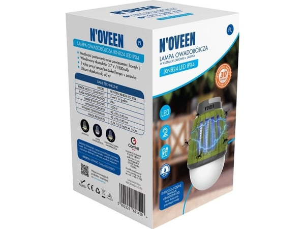 Noveen insektlampe IKN824 LED IPX4 40 m²