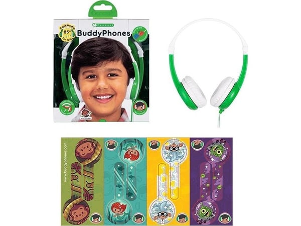 BuddyPhones Connect hörlurar (BP-CO-GREEN-01-K)