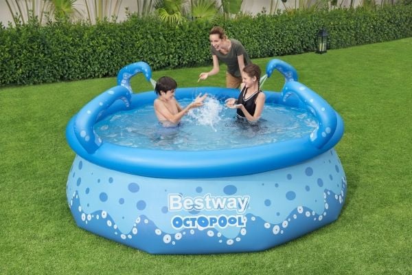 Bestway 57397, Oppblåsbart basseng, 3153 l, Rund, 2 år, Octopus, PVC