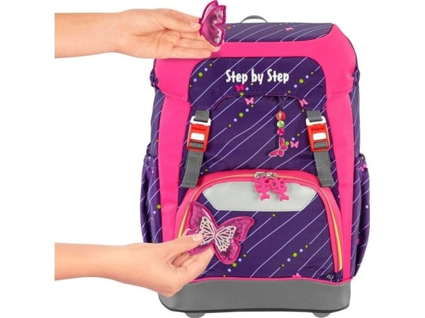 Step by Step ryggsäck Grade Shiny Butterfly