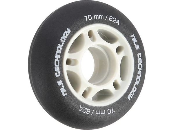 Nils Extreme PU 70x24 82A svarte matte hjul (4 stk.)