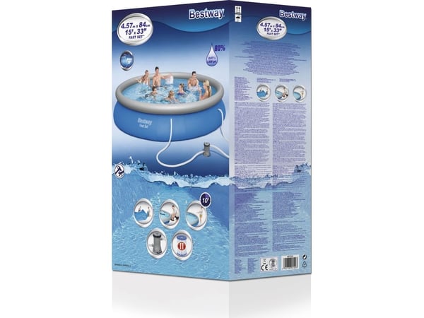 Bestway svømmebasseng hurtigsett 457 cm (57313)