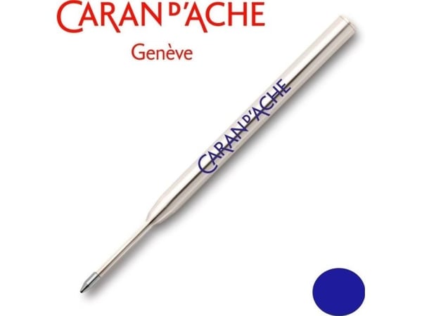 CARAN D'ACHE kulepennmine "Goliath" F, blå passer til trykk-/kulepenn 849 POPLINE, strektykkelse F - 1 stk (8422.160)