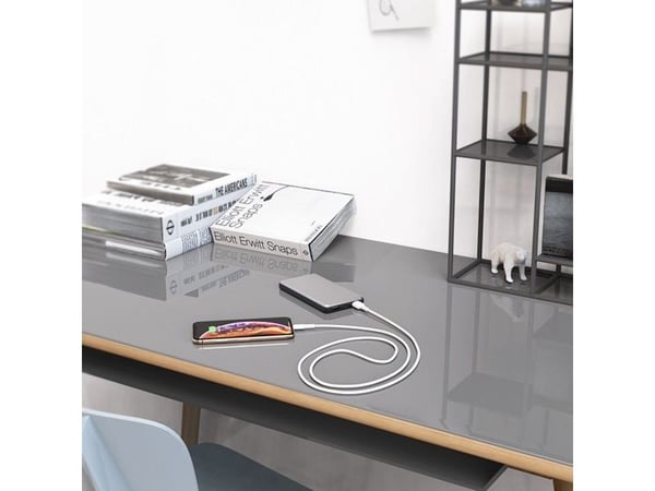 USB-A Lightning-kaapeli Borofone 1 m valkoinen (73078)
