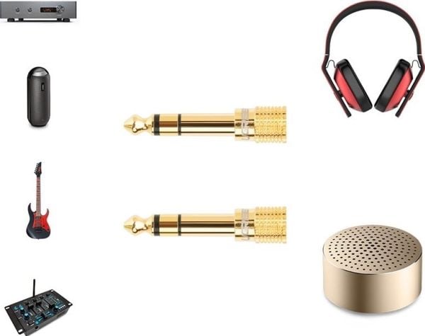 UGREEN 20503 adapter/adapter from 6.5mm jack to 3.5mm mini jack - Gold