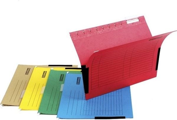 Donau hengemappe DONAU med sidebretter, A4, 230 g/m², gul