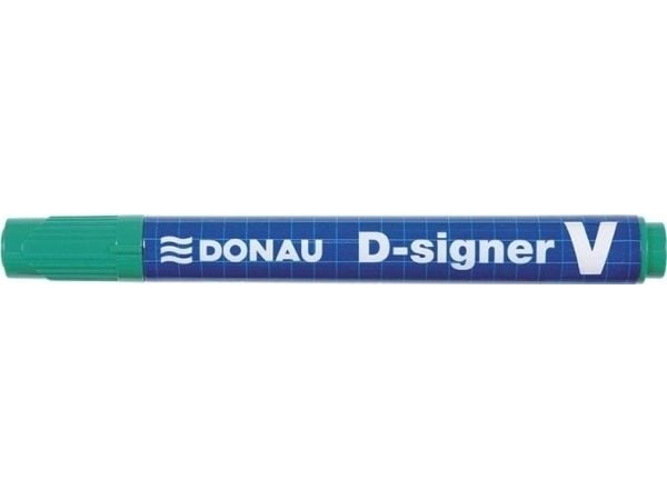 Donau permanentmarker D-Signer V 1–4 mm linje grønn