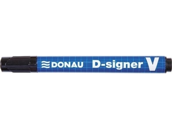 Donau DONAU D-Signer V permanent markør, faset, 1-4mm (linje), svart