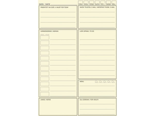 Donau Life notatbokorganizer 80 ark gul 165x230 mm |