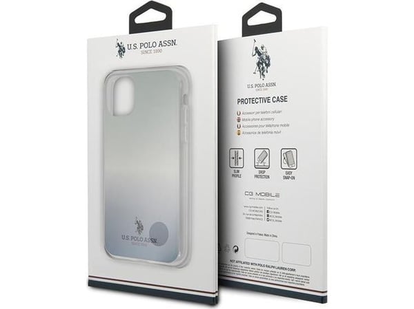Deklas „US Polo Assn“ „US Polo USHCN65TRDGLB“ iPhone 11 Pro Max mobildeksel fargegradient-mønster