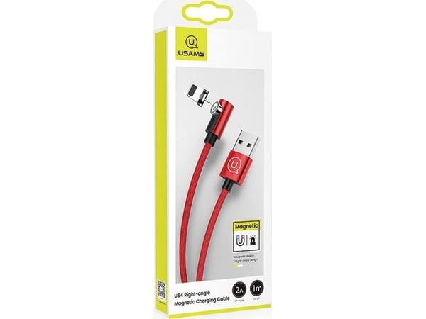 USB-kabel USAMS USB-A til Lightning 1 m rød (63289)