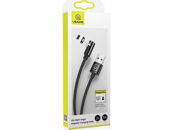 USB-kabel USAMS USB-A till Lightning 1 m svart (63288)