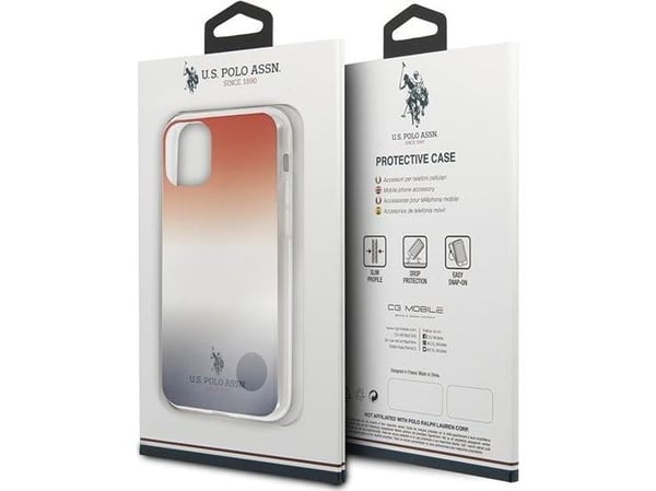 US Polo Assn USHCN65TRDGRB iPhone 11 Pro Max telefondeksel blått gradientmønster