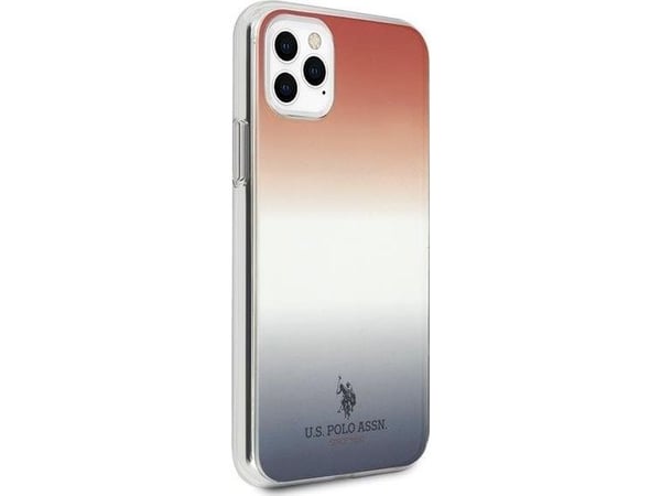US Polo Assn USHCN65TRDGRB iPhone 11 Pro Max telefondeksel blått gradientmønster