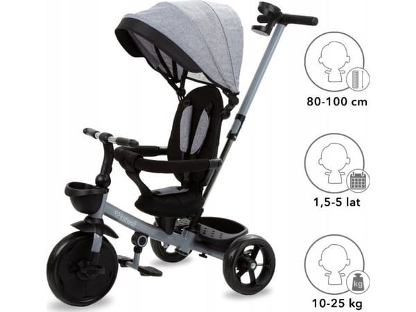 Kidwell trehjulssykkel AXEL grå Titanium Grey