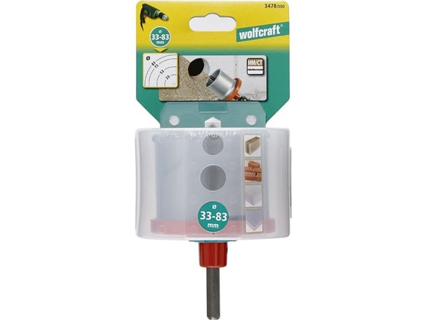 Wolfcraft 3478000 Set med borrningsring 1 set