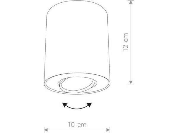 Taklampe Nowodvorski Tuba 1x10W (8895)