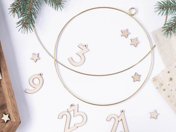 Guld dekoration ringar