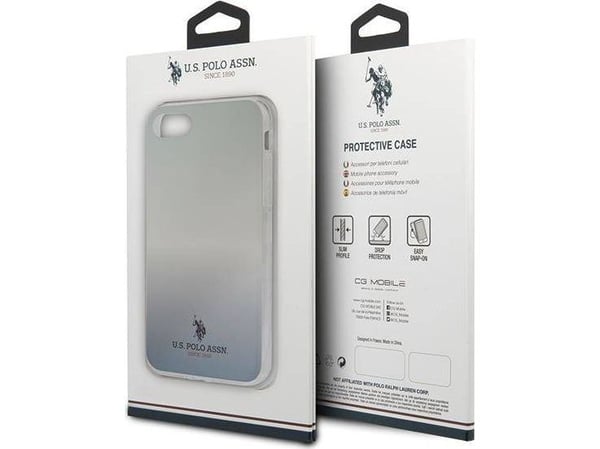 Deksel US Polo Assn US Polo USHCI8TRDGLB iPhone 7/8/SE 2020 Blue/Blue Gradient Pattern Collection
