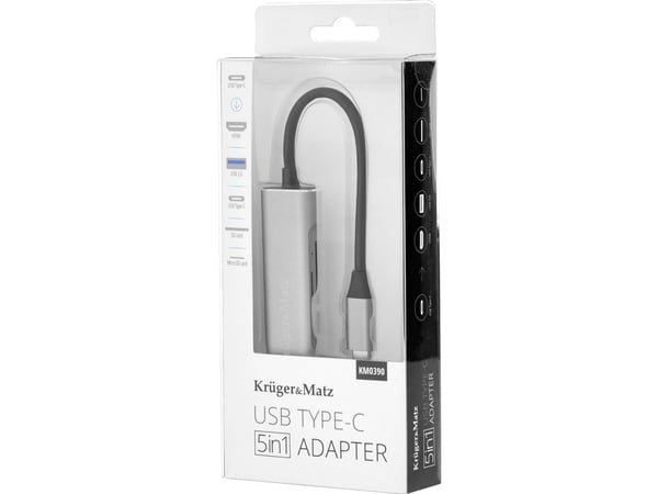 USB Type-C HDMI/USB3.0/SD/MicroSD/C-porttiin (HUB)