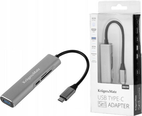 USB Type-C HDMI/USB3.0/SD/MicroSD/C-porttiin (HUB)