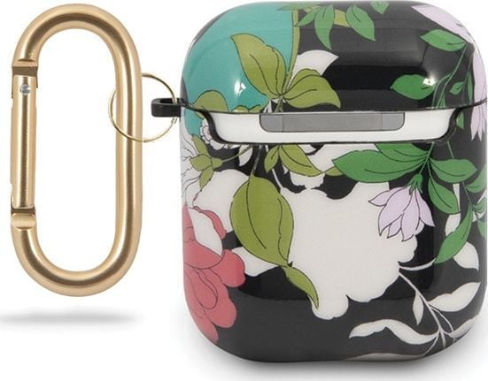 Guess GUACA2TPUBKFL01 AirPods 1/2-deksel grønn N.1 Flower Collection