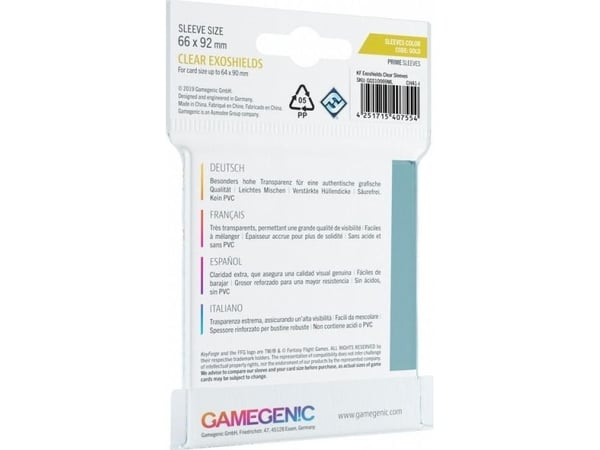 GameGenic PRIME Mini American Sleeves 44x67 mm
