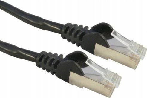 PremiumCord Patch kabel S-FTP Cat6a 5m cerna, 5 m, Cat6a, SF/UTP (S-FTP), RJ-45, RJ-45, Sort