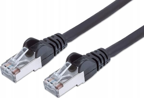 PremiumCord Patch kabel S-FTP Cat6a 5m cerna, 5 m, Cat6a, SF/UTP (S-FTP), RJ-45, RJ-45, Sort